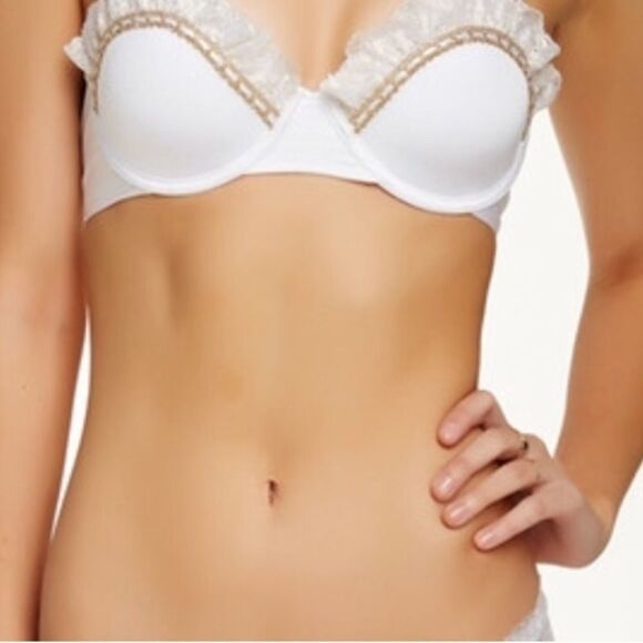 Beach Bunny Enchanted Bride Bandeau Bikini Top - Picture 1 of 8
